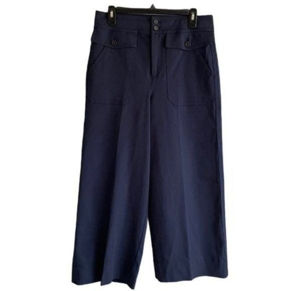 J. Crew High Rise Officer Patch Wide Leg Pant NWT